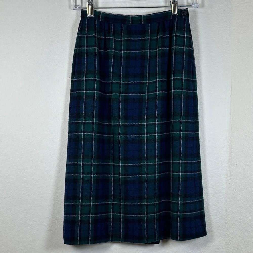 Vintage Pendleton Virgin Wool MacCallum Tartan Plaid Skirt Size 4P
